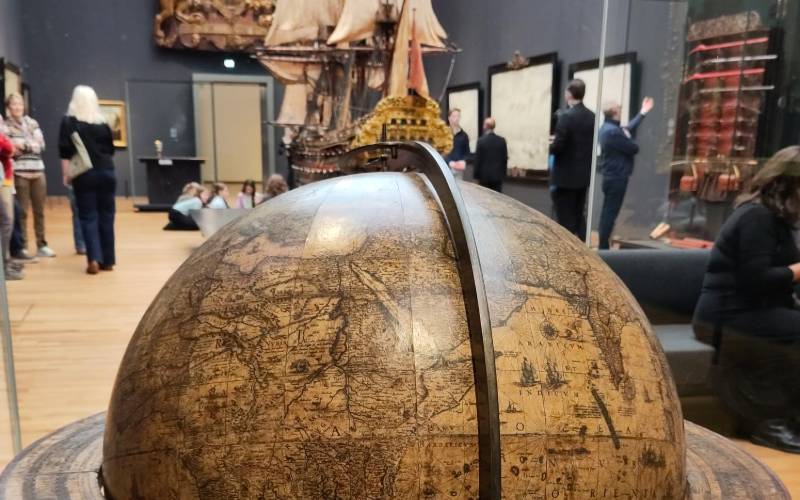 17th century globe in the Rijksmuseum